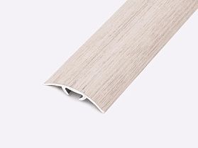 Порог (стык) Русский профиль  разноуровневый ламинированный с дюб, 30*1800 мм, Сандал белый